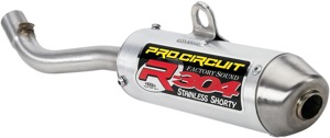 R-304 Shorty Aluminum Slip On Exhaust Silencer - For 04-08 KTM 65 SX