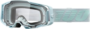 100% Armega Goggles Clear Lens Adult Unisex Blue - Premium clear lens goggles for off-road, ATV, UTV, bicycle