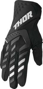 Thor Women's Spectrum Gloves Black/White Large - Women's MX gloves in Black/White, Size L