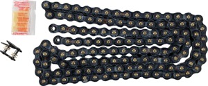 RK MRU 420 U-Ring Chain 130 Link Gold/Black For Honda Grom, Monkey - 130 link 420 U-Ring chain For Honda Grom and Monkey