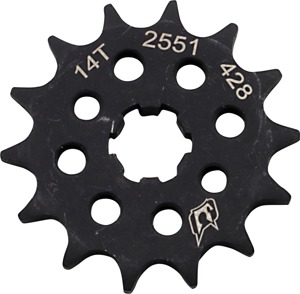 Driven 520 Steel Front Sprocket 14T Black Fits Grom/Z125