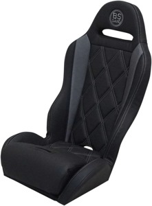 Performance Diamond Solo Seat Black/Gray - For Polaris RZR 900 /XP Turbo
