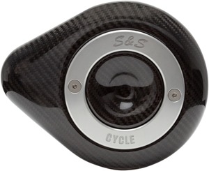 S&S Stealth Teardrop Air Cleaner Cover Carbon Fiber for Custom Models