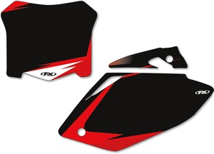 Factory Effex Black Number Plate Backgrounds Fits 08-09 Honda CRF250