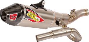 Pro Circuit Ti-6 Pro Exhaust System Titanium Kawasaki KX450 - Full titanium exhaust for Kawasaki KX450, Ti-6 Pro