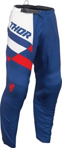 Thor Youth Sector Checker Pants Blue White Red Navy Size 24 - Youth MX pants, Blue/White/Red/Navy, Size 24