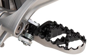 Moose Black/Silver Hybrid Footpegs Fits 97-20 Yamaha WR YZ Gas Gas TM