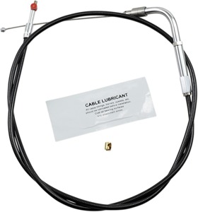 Vinyl Throttle Cable Black 34" For 08-15 HD Heritage, Cross Bones, Custom