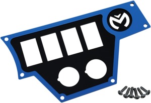 Moose Dashplate Right Blue 4Switch 12V Large Fits 15-19 Polaris RZR 900/1000