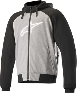 Chrome Motorcycle Armored Hoodie/Jacket Black/Gray/White US 2X-Large