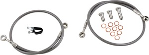 Stainless Steel Front Brake Line Kit - 2 Lines - For 03-04 R6 & 06-09 R6S