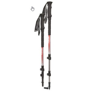 Airhead YC PRO II 7000 Series Trekking Pole Red - Adjustable aluminum trekking pole, red