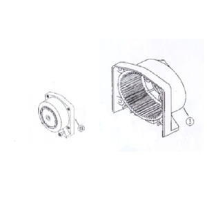 Bronco Winch End Housing and Clutch Assembly For 3000 lb Winch - Replacement assembly for 3000 lb winch