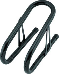 BikeMaster 3-1/2in Wheel Chock Black - Black 3.5 inch wheel chock for motorcycle use