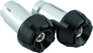 BikeMaster Anti-Vibration Bar Ends Black/Black - Anti-vibration bar ends in black/black