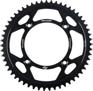 Fire Power Rear Steel Sprocket 55T Black For Honda CR80R CR85R CR150R - 55 tooth steel rear sprocket For Honda CR/CRF 80-150