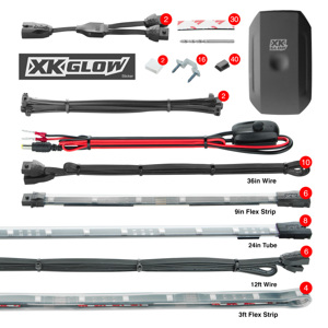 XKGLOW Strip Million Color Undercar Kit with App Control
