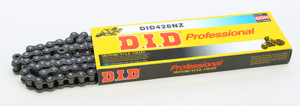 DID 428NZ Non O-Ring Chain Black 132 Links - Non-sealed 428NZ chain, 132L, black, 100cc max