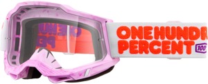 100 Percent Accuri 2 Goggles Hundreds Clear Lens - Premium offroad goggles with clear lens