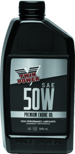 TwinPower 50WT Premium Engine Oil Case of 12 Quarts - 50WT engine oil, case of 12 quarts
