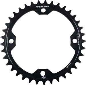 Fire Power Rear Steel Sprocket 37T Black For Yamaha YFZ450R/Raptor - 37 tooth steel rear sprocket For Yamaha ATVs