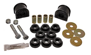 Black Rear Sway Bar Bushing Set 22mm by Energy Suspension Fits 97-01 4WD
