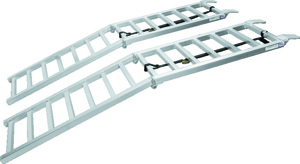 QuadBoss Folding Arch UTV Ramp 18x88 Pair - 18" x 88" folding ramp pair for UTVs