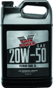 TwinPower 20W50 Premium Engine Oil Gallon, Case of 4 - 20W50 engine oil, 1 gallon bottles, case of 4
