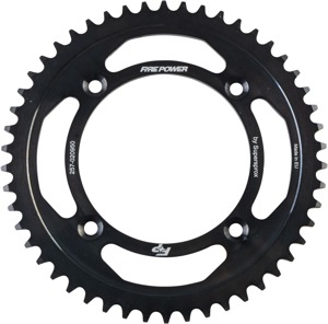 Fire Power Rear Steel Sprocket 50T Black For Honda CR80R/CR85R/CR150R - 50T steel rear sprocket For Honda CR80R, CR85R, CR150R