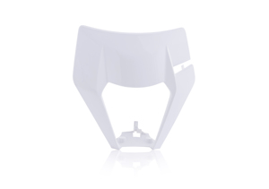 Acerbis Headlight Mask White For KTM 150 250 300 350 450 500 XC-W EXC - White headlight cover For KTM XC-W EXC 150-500