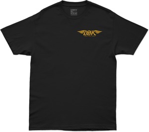 DBK Goldwings Tee Black Medium - Short sleeve black tee, medium size