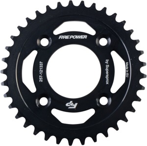 Fire Power Rear Steel Sprocket 37T Black For Honda CRF50F XR50R - 37 tooth rear steel sprocket For Honda CRF50F XR50R