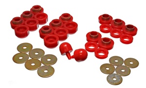 Energy Suspension Red Body Mount Set Fits 97-06 Jeep Wrangler YJ & TJ