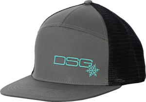 DSG Flat Brim Cap Slate Womens - Slate flat brim cap for women