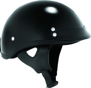 Skid Lids Traditional Half Helmet Black - Medium