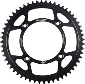 Fire Power Rear Steel Sprocket 56T Black For Honda CR80 CR85 CR150R/RB