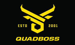 QuadBoss 3x5 Pole Flag Yellow/Black - 3x5 Pole Flag in Yellow/Black by QuadBoss