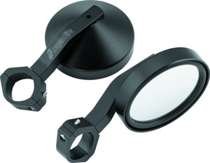 DragonFire Racing SS Series Side View Mirrors Black 1.75-2in Clamp - SuperSport side mirrors, black, 1.75-2in clamp