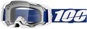 100 Percent Armatic Goggle Blue with Clear Lens - Blue MX goggle with clear lens for offroad riding