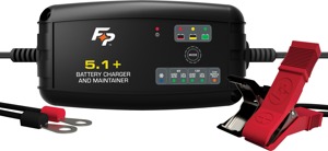 Fire Power 6V/12V 5.1A Fully Automatic Battery Charger - 5.1A charger for lead-acid and lithium batteries