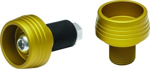 Kuryakyn Lodestar Front Axle Slider Gold - Pair
