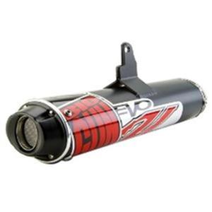 Big Gun EVO U Slip-On Exhaust Black Fits 05-14 Kawasaki Brute Force 650