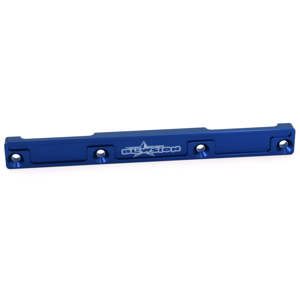 Billet Fuel Rail For Dual SBN 44mm, 46mm - Blue - Billet fuel rail in blue finish