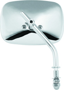 Bikers Choice Chrome Heavy Duty Die Cast Mirror 65-Up Harley - Chrome mirror replaces H-D 91785-70TB 65-Up Harley