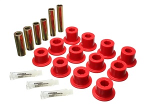Red Rear Leaf Spring Shackle Bushing Set For 07-21 Toyota Tundra