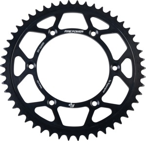 Fire Power Rear Steel Sprocket 50 Tooth Black - 50T rear steel sprocket, black finish