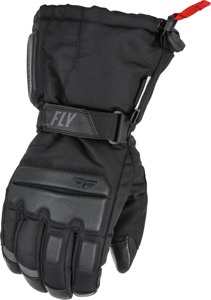 Fly Racing Aurora Gloves Black Small - Cold weather gloves with Thinsulate insulation