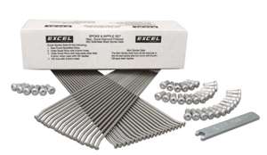 Excel Rear Spoke/Nipple Set Silver 8 Gauge 36 Qty w/ Wrench Fits Yamaha