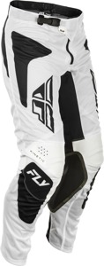 Fly Racing Kinetic Mesh Sym Pants White/Black US 28 - Lightweight mesh riding pants for motocross