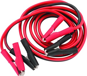 BikeMaster Jumper Cables with Storage Pouch - Jumper cables with pouch for motorcycles